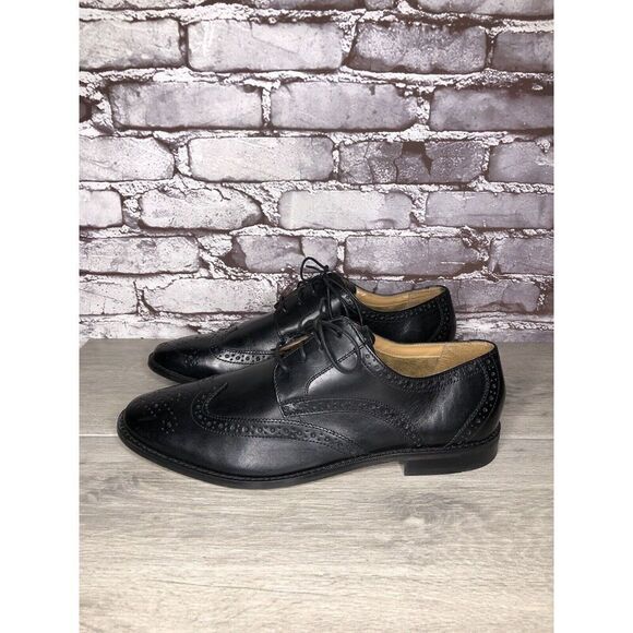 Florsheim Black Leather Wingtip Lace Up Dress Shoes Men Sz 12D US/45EU main image 6